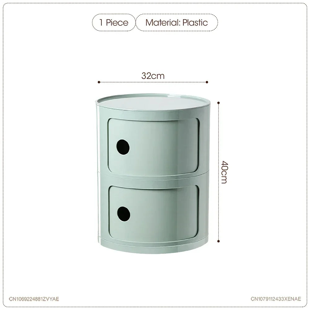 Nordic Net Red Bedside Cabinet Modern Simple White Round Creative Mini Simple Small Side Table Portable Nightstands Furniture