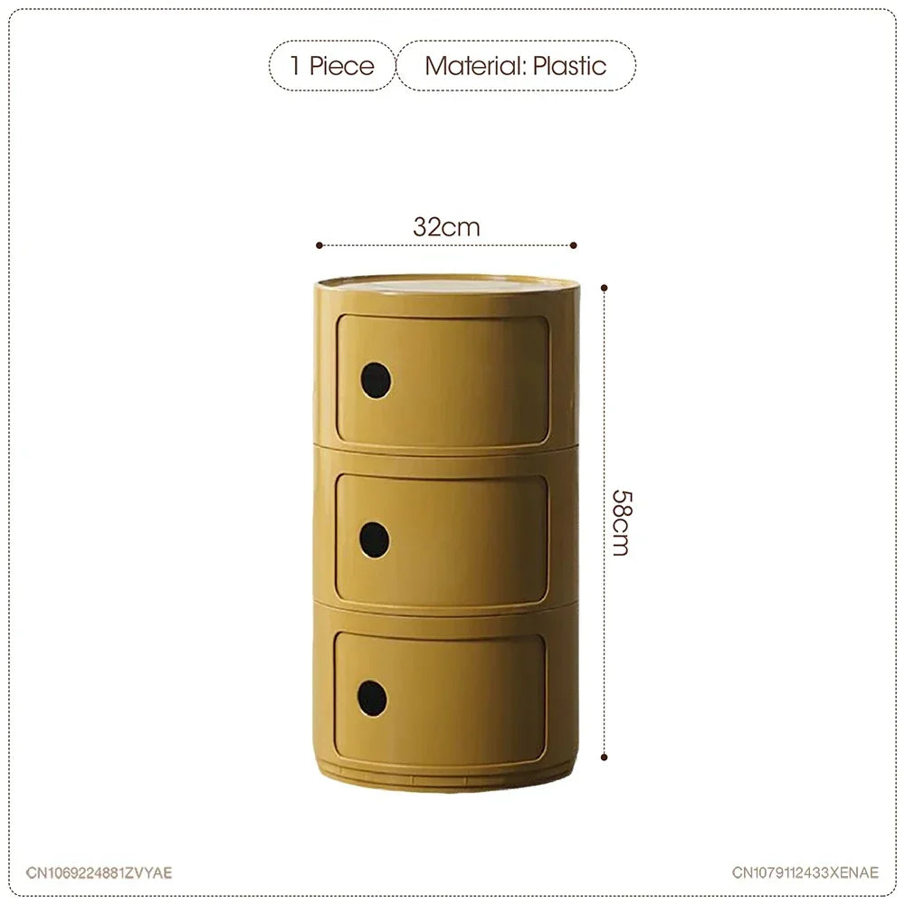 Nordic Net Red Bedside Cabinet Modern Simple White Round Creative Mini Simple Small Side Table Portable Nightstands Furniture