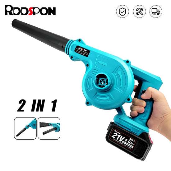 2 In 1 Electric Air Blower Garden Cordless Vacuum Cleaner Dust Computer Collector Handheld Power Tools For Makita 18V Battery