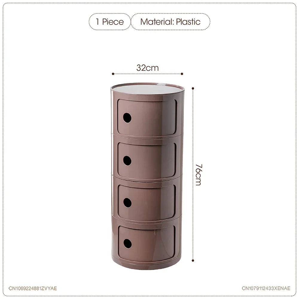 Nordic Net Red Bedside Cabinet Modern Simple White Round Creative Mini Simple Small Side Table Portable Nightstands Furniture