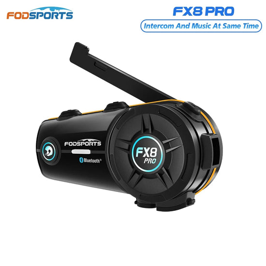 Fodsports FX8 pro Motorcycle Intercom Bluetooth Helmet Headset 8 Rider 2000M Interphone,FM radio