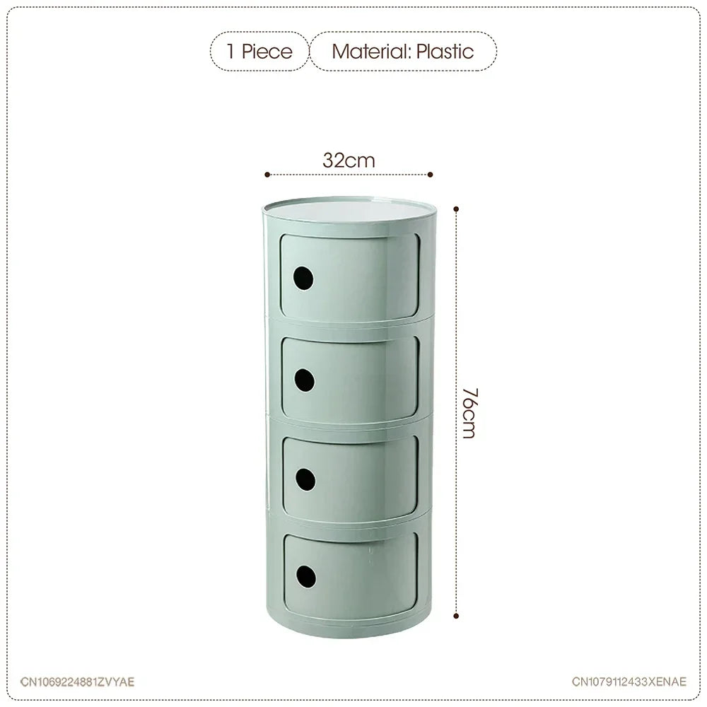 Nordic Net Red Bedside Cabinet Modern Simple White Round Creative Mini Simple Small Side Table Portable Nightstands Furniture