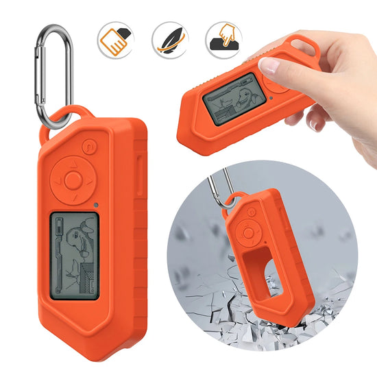 Shockproof Silicone Protective Case with Keychain for Flipper Zero Anti Scratch and Anti Drop Soft Cover
