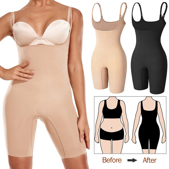Full Body Shaper Fajas Colombianas Seamless Women Bodysuit Slimming Waist Trainer Shapewear Push Up Butt Lifting Corset