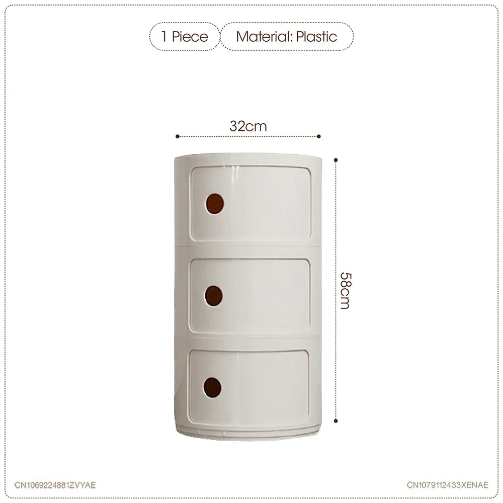 Nordic Net Red Bedside Cabinet Modern Simple White Round Creative Mini Simple Small Side Table Portable Nightstands Furniture