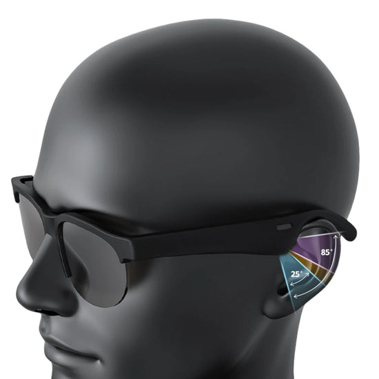 AI Intelligent Translation Glasses Bluetooth-Compatible 5.4 Smart Glasses Earphone Glasses Wireless Headphones for Men and Women