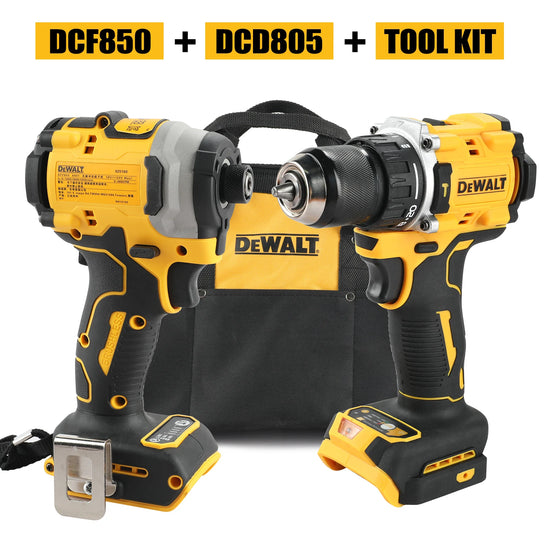 DeWalt DCF805 DCD850 Lithium Brushless Motor Screwdriver Electric Screwdriver Electric Hand Drill Impact Drill Combination Kit