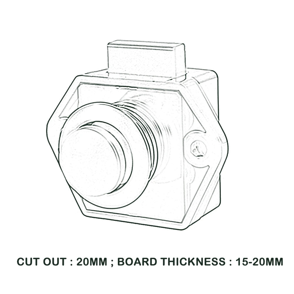 5/10/15Pcs Button Catch Lock 15-27mm Thickness Door Catch Knobs Household Metal Drawer Catch Lock for Furniture RV Boat Vessel