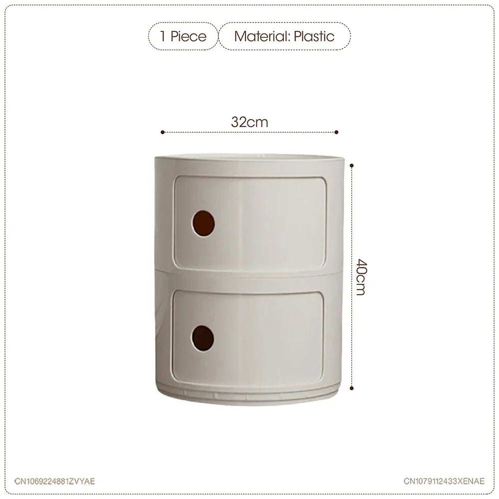 Nordic Net Red Bedside Cabinet Modern Simple White Round Creative Mini Simple Small Side Table Portable Nightstands Furniture