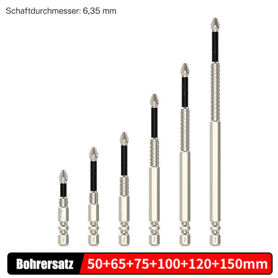 Screwdriver Bit Set Magnetic 6X Drill Bit Multifunctional Anti Slip Home Maintenance Set Multi-purpose Repair Tool For Drilling