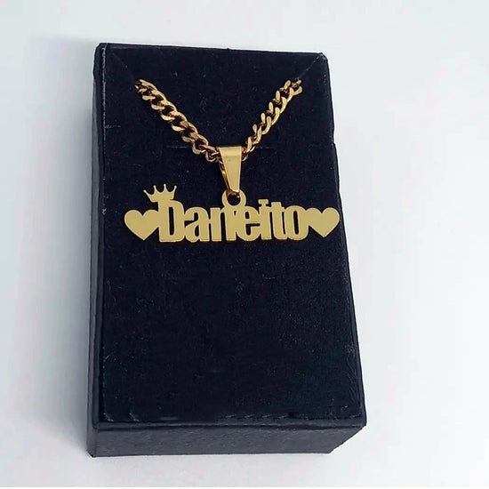 Custom Movable Big Name Pendant Necklace Stainless Steel Cuban Chain Nameplate Personalized Necklace For Women Fashion Jewelry