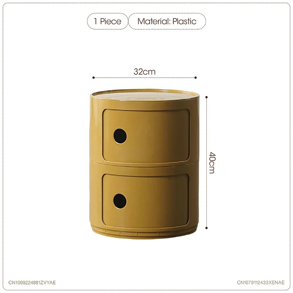 Nordic Net Red Bedside Cabinet Modern Simple White Round Creative Mini Simple Small Side Table Portable Nightstands Furniture