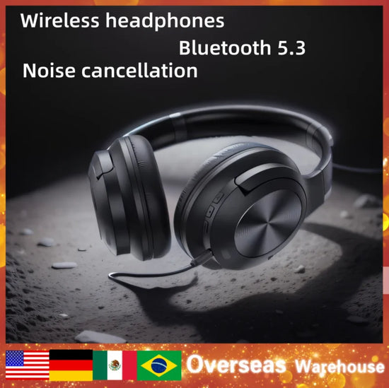 New Wireless Headphones Earphone Bluetooth  2.4g Gift Anc Noise Cancellation Hi-res Audio Over The Ear Headset 70h 40mm Driver
