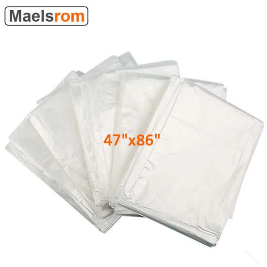 47"x86"  Sauna Blanket Liners Disposable Body Wrap Plastic Sauna Bags 50 Packs Plastic Sheeting Sauna Blanket Accessories